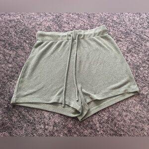 Cute H&M Women's Casual Sage Green Knit Shorts Small